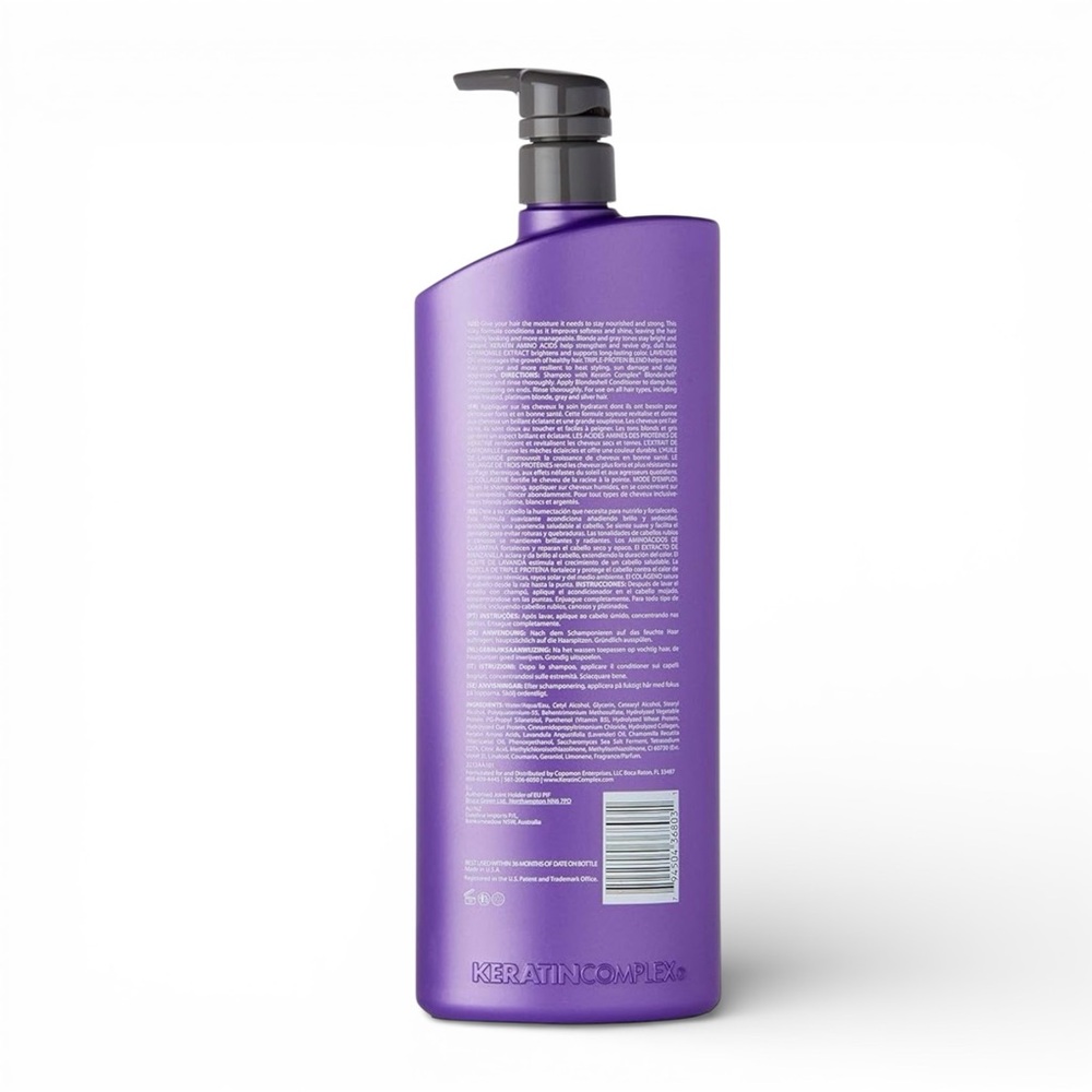 Keratin Complex Blondeshell Debrass and Brighten Conditioner, 33.8 Ounce - Picture 2 of 5